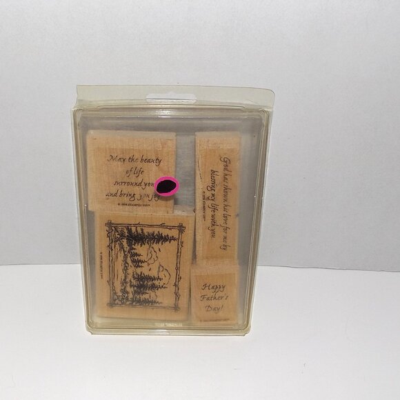 4 Complete Nature Theme Retired Sets Stampin Up Wood Block Mounted Rubber Stamps - Picture 5 of 10